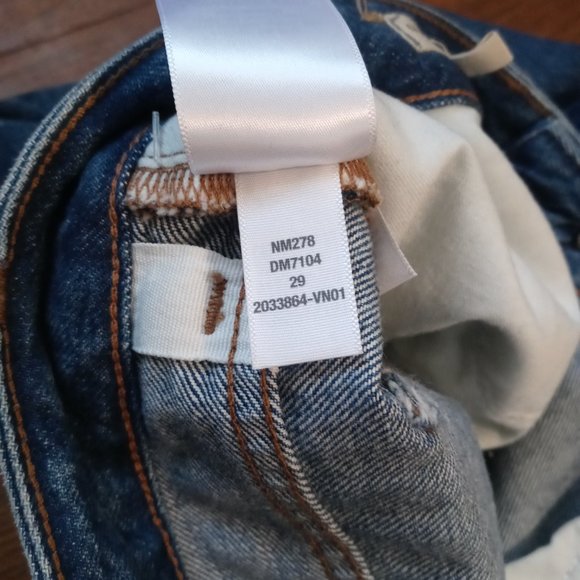 MADEWELL curvy low-slung straight jeans in palmina wash (sz29) - Picture 16 of 16